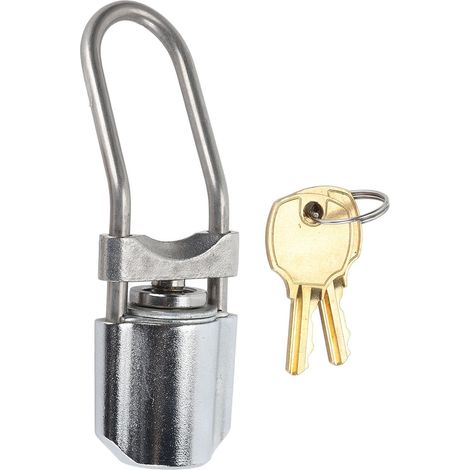 Serrure Robinet Bière Acier Inoxydable avec 2 Clés Verrou Sécurité Antivol pour Fût Pression Brassage Maison Prévention Accès Non Autorisé Fuites (1/5)