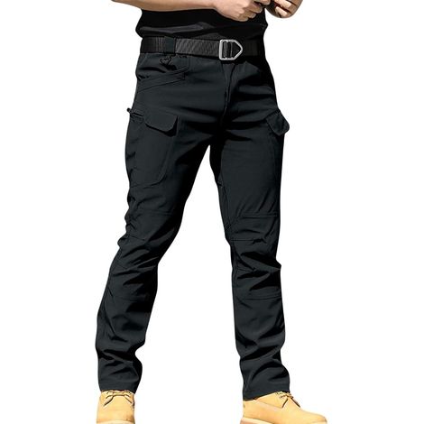 Pantalon cargo tactique pour homme résistant à l'eau léger pour la randonnée, le travail avec plusieurs poches pour la randonnée et le travail (1/5)