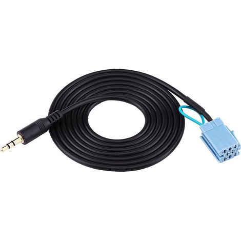 Alomejor Câble Adaptateur de 3,5 Mm de Haute qualité 150 Cm Longueur du Câble Noir 1 X AUX Cable Adaptation Compatible pour Le Lecteur MP3 Intelligent 450 Fit pour Les Modèles Intelligents 450 (1/5)