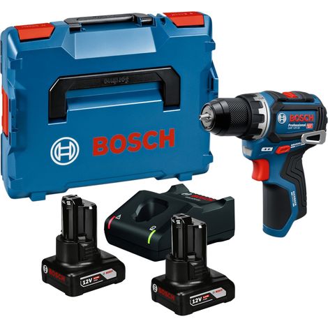 Trapano avvitatore a batteria Bosch GSR 12V-32 Professional 12 V 32 Nm brushless + 2 batterie da 6,0 Ah + caricabatterie + L-Boxx (1/5)