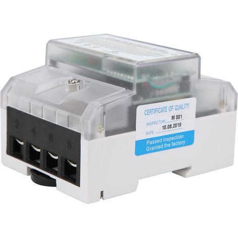 DDS024T 3-Phasen-4P-Elektronikzähler 380V LCD-Digitalanzeige für DIN-Schiene mit transparenter Abdeckung (1/5)