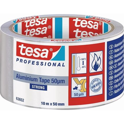 2 Tesa Aluminium Universalbänder 50 Mikron 10m x 50mm Mit Schutzfolie
