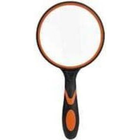 Grande loupe de lecture en verre pour livres scientifiques, journaux, lecture, insectes, passe-temps, observation de qualité supérieure,Noir et orange (1/4)