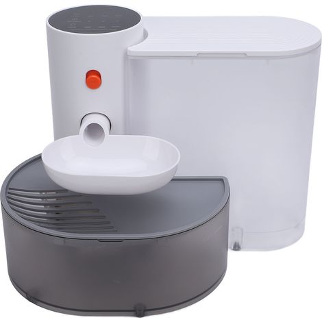 Fontaine à eau pour chats 3L, ultra silencieuse, batterie rechargeable amovible 2000mAh, facile à nettoyer, sans fil, distributeur d'eau intelligent pour chats et chiens (1/5)
