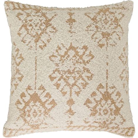 Coussin à Motifs Tissés "Ozel" 40x40cm Ivoire