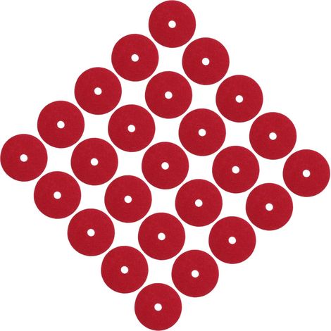 25 Pièces Rondelles en Feutre Rouges pour Axes de Bobine (1/5)