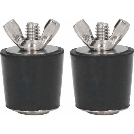 Bouchons en Caoutchouc pour piscines, 2 pièces Bouchons en Caoutchouc pour Piscine hivernage Bouchon Conique Accessoires de Piscine 25mm