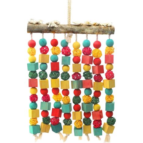 Jouets pour Conures - Accessoires pour Cage À Oiseaux - Jouets À Mâcher (1/5)