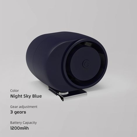 Ventilateur de Cou Rechargeable USB, Mini Ventilateur Portable à Pince avec Batterie, Silencieux et Sans Fil, Idéal pour le Sport, la Course, le Camping et les Activités Extérieures, Noir (1/4)