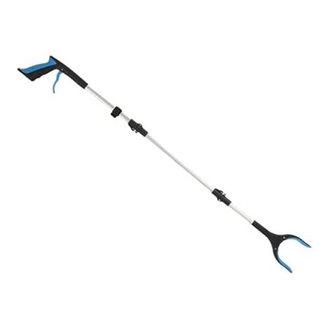 Outil de préhension flexible - 80 cm Pliable Bras robuste Pinces Aide à la mobilité d'aide pour extensions bras Pour maison et Bleu (1/5)