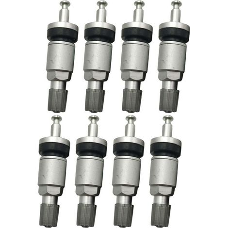8-teiliges TPMS-Reifenventil-Reparaturset für schlauchlose Ventilsysteme aus Aluminiumlegierung