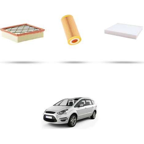 Kit tagliando 3 filtri compatibile con Ford S-Max 2.5 ST 162kw dal 2006 (1/5)