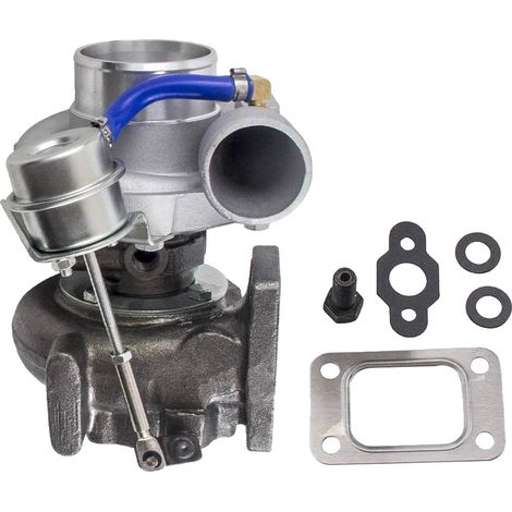 Turbochargeur, compatibilité bride T25, s'adapte aux moteurs 1.5L-2.0L, Turbine A/R 0.64, Compresseur A/R 0.60, matériau de rechange durable (1/5)