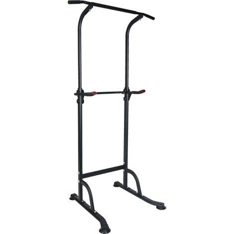 Barres de traction - Station d'entraînement Sport Power Tower - Barres de dips réglables-98x80x169-210(cm) (1/5)