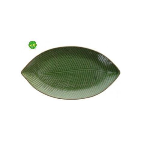Piatto foglia zaira Tognana 34x18cm verde