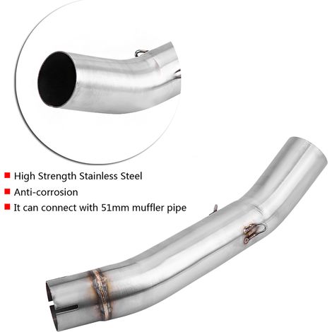 Modification de la section centrale d'échappement (droite) de la moto Benelli BN302 14-18 (1/5)