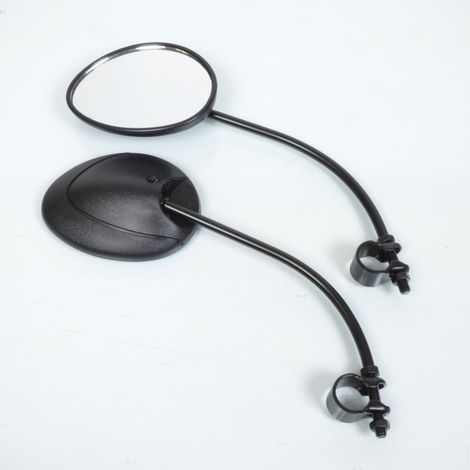 Paire rétroviseur M8 pas 125 avec collier guidon 22mm universel (1/3)