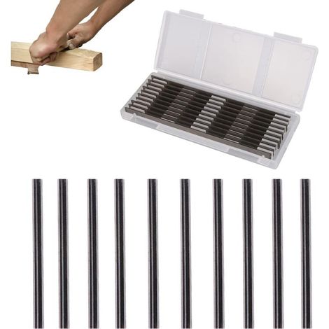 Lames Réversibles Raboteuse 82mm Rabot Electrique Lame 82x5.5x1.2mm Lames De Rabot for Travail du Bois Power Tool Pièces 10 PCS (1/5)