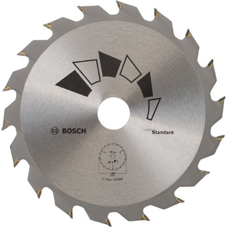 Bosch Kreissägeblatt STANDARD D= 140 mm Bohrung= 20 mm Z= 18 - 2609256B54 (1/5)