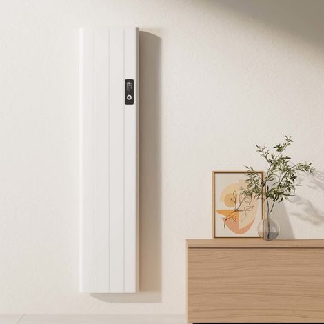 EMKE Radiateur électrique Chauffage électrique fixation Murale Connexion Wi-Fi 1000W Blanc