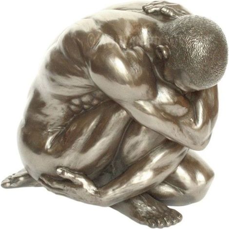 Statuette en résine Homme nu 15 cm (1/3)