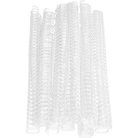 Fil de liaison A4, 100 pièces, 1/2 pouces de diamètre, 34, Double boucle, pas 3:1, revêtement en Nylon, colonne vertébrale en fer blanc (1/5)