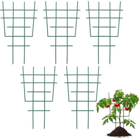 Lot de 5 supports pour plantes grimpantes de 30 cm, treillis de jardin empilables en plastique, adaptés aux plantes grimpantes en pot, hoyas, pothos (1/5)
