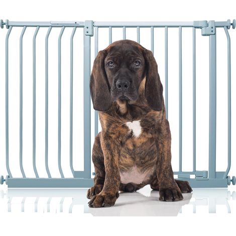 Bettacare Elite Pressure Dog Gate, 107cm - 116cm, Matt Grey, Pressure Fit Pet Gate for Dog and Puppy