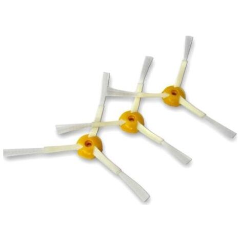Confezione da 3 spazzole laterali per Roomba 500, 600 e 700. Set di 3 lame di ricambio. (1/4)