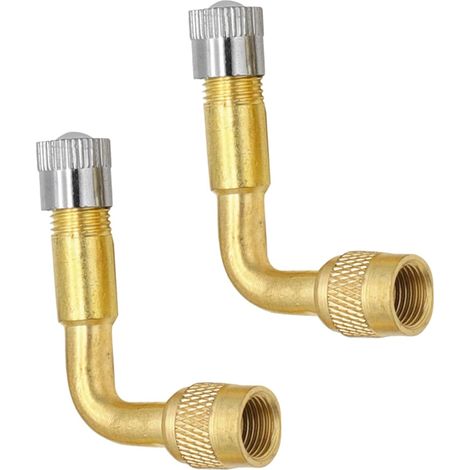 Tyre Valve Extension, 2 Pcs Car Tyre Inflator Tips 90 Degrees (1/5)