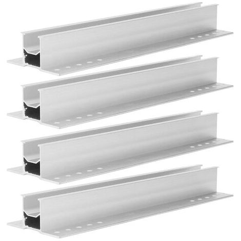 RHG Support de Montage Inclinable pour Panneau Solaire de 300 Mm, Support de Montage de Panneau Solaire de Toit en Alliage D'aluminium RéSistant à la Corrosion pour Toit, Camping-Car, Bateau et Hors (1/5)