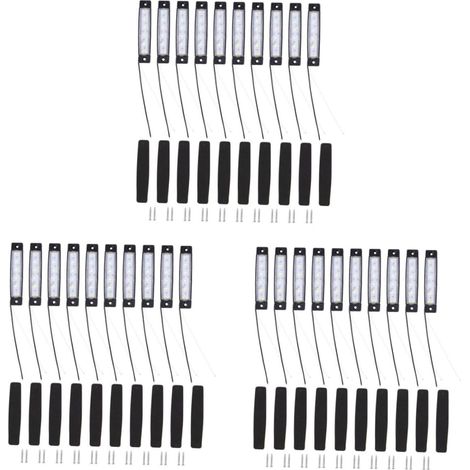 30pièces Led Feux Latéraux Plastique Pour Camion Feux De Frein Et Clignotants Économie Énergie Installation Facile