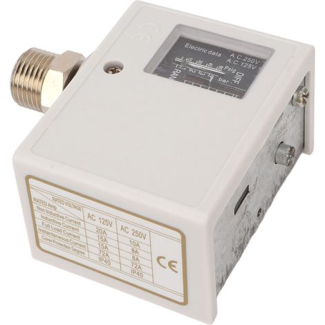 Hochleistungs-Luftdruckschalter für Kompressor, Trockner, Boiler, Regler, 6 kg, 125 V/250 V AC, G1/2 (1/5)