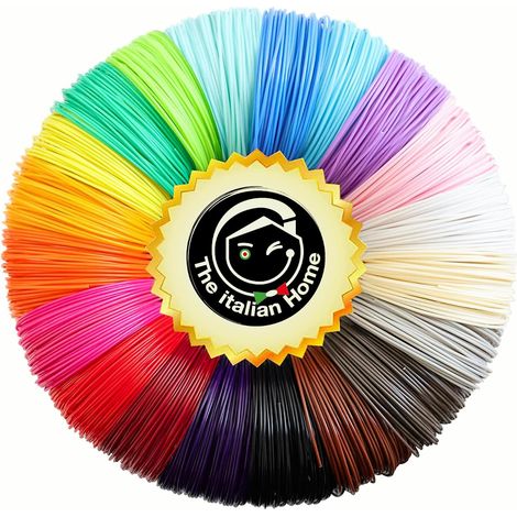 APEX Fil Stylo 3D - 10 Couleurs fil pla 1.75 (1 Fluorescente)- Matériau et Recharge Stylo 3D (50M 10 Couleurs) (1/3)