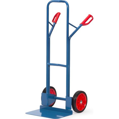 Fetra Stahlrohrkarre Höhe 1300 mm, Schaufel 300x480mm Vollgummibereifung (1/3)