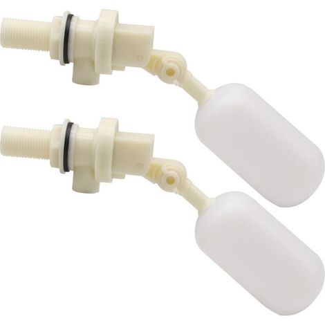 Lntyq Lot de 2 Valve Flottante pour remplir automatiquement Les abreuvoirs pour Chien, bétail et Moutons Valve à Boule d'arrêt Automatique de Remplissage 1/2" NPT (1/5)
