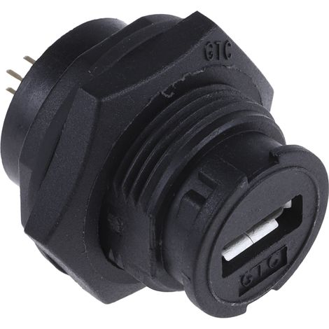 Connecteur USB Micro AB Femelle RS PRO, Montage panneau, Droit ( Prix pour 1 ) (1/2)