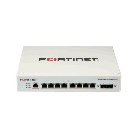 Fortinet FortiSwitch 108F-POE Gestito L2+ Gigabit Ethernet (10/100/1000) Supporto Power over Ethernet (PoE) Bianco