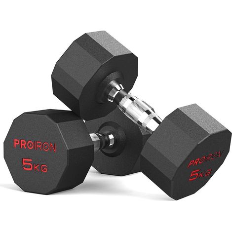 PROIRON Hexagon Hanteln 12-seitiges Design 3-24kg Kurzhanteln Krafttraining (1/5)