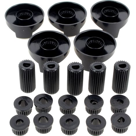 Universalknopf schwarz mehrachsig pro 5 für Herd diverse (1/2)