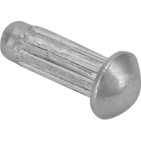 Assortiment de 100 rivets pleins à tête ronde et tige moletée en acier inoxydable M2 (M26) (1/5)