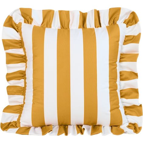 Housse de coussin volants rayés canapé style8 (1/3)