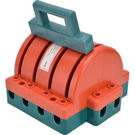 Interrupteur sectionneur 4P 63A 380V pour couteaux, interrupteur inverseur double pour la protection des couteaux de sécurité dans les entreprises industrielles (1/5)