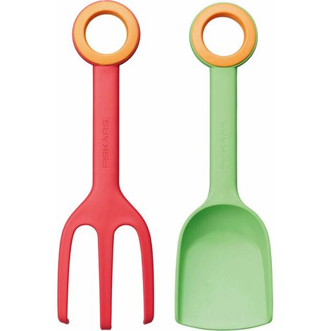 FISKARS® Kinder Blumenkelle & Pflanzgabel 2 teiliges Set (1/4)