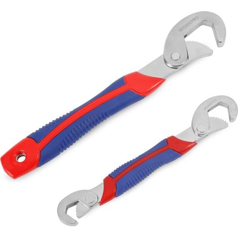 Clés Réglables Serre-Ecrou Multifonctionnelles Kit de Clés Universelles 2-pièce (1/5)