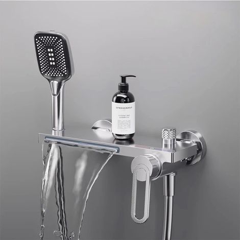 Mitigeur de bain mural chrome, Giro (1/3)