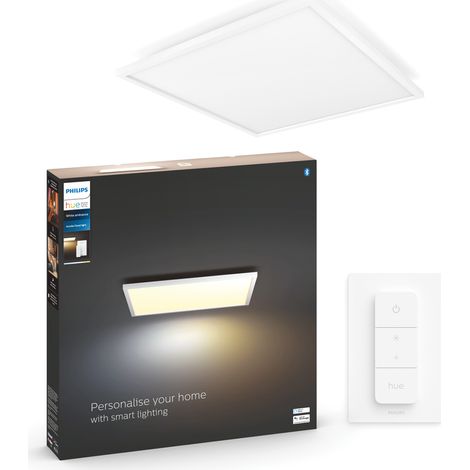 Plafonnier carré Hue Aurelle - White Ambiance 60 cm Blanc - 929003099001 (1/4)