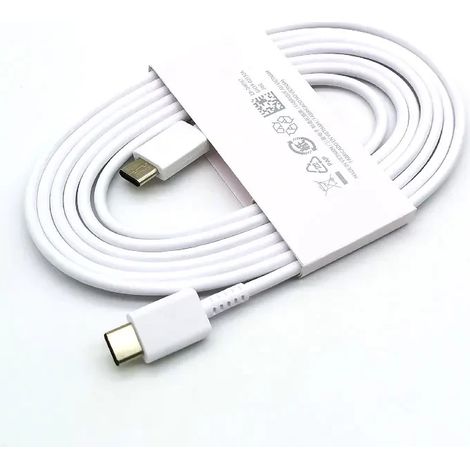 Chargeur Samsung 25 W à charge ultra rapide avec câble USB-C de 1,8 m pour Galaxy S20, S21, S22, S23, S24, Ultra, Z, Flip, Fold, 6, 5, 4, 3 et 2 (1/5)