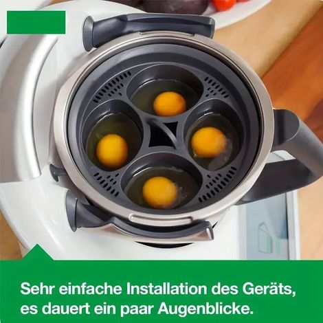 4-in-1 Multifunktions-Dampfgarer, Eierformen, Dampfgarer, Eierkocher-Zubehör für Thermomix, 1 Stück, DOLASO (1/3)