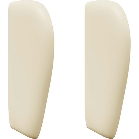 Kopfteil Ohr Creme 40 x 23 x 6 cm PVC vidaXL